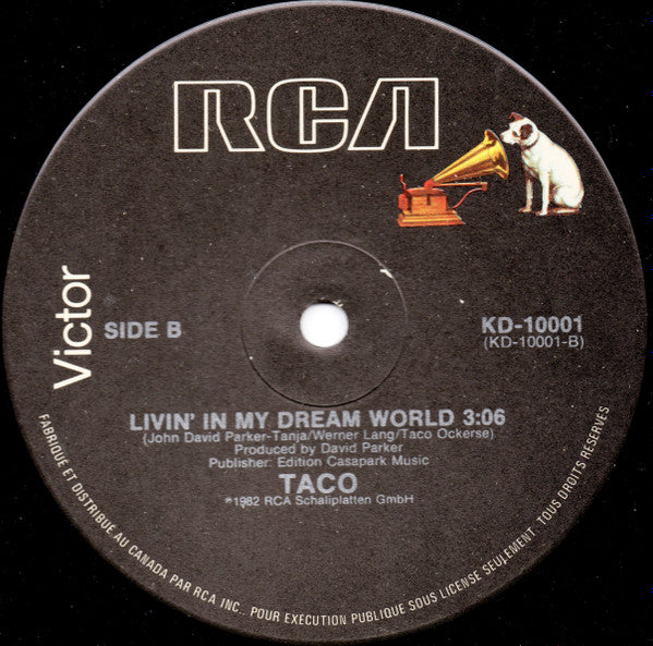 Taco : Puttin' On The Ritz / Livin' In My Dream World (12", Single)