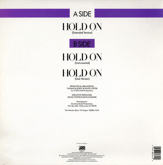 En Vogue : Hold On (12")