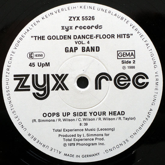 Yarbrough & Peoples / The Gap Band : The Golden Dance-Floor Hits Vol. 4 (12", Maxi, Whi)
