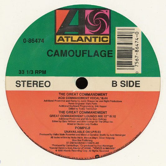 Camouflage : The Great Commandment (12", Single, ARC)