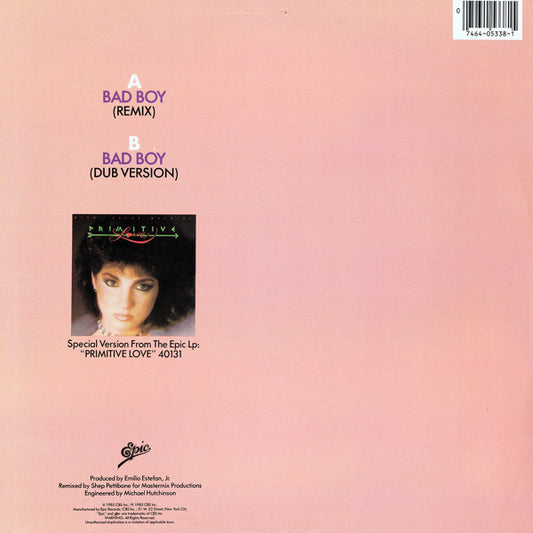Miami Sound Machine : Bad Boy (Remix) (12", Single)