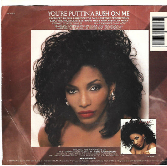 Stephanie Mills : (You're Puttin') A Rush On Me (7", Promo, MCA)