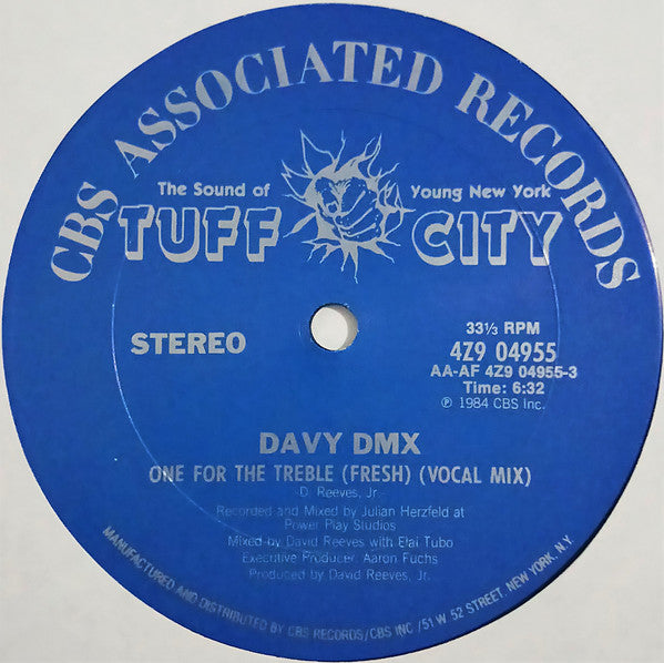 Davy DMX : One For The Treble (Fresh) (12", Pit)