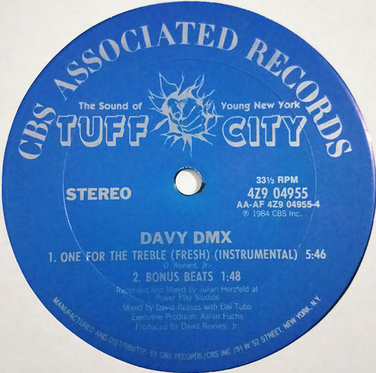 Davy DMX : One For The Treble (Fresh) (12", Pit)