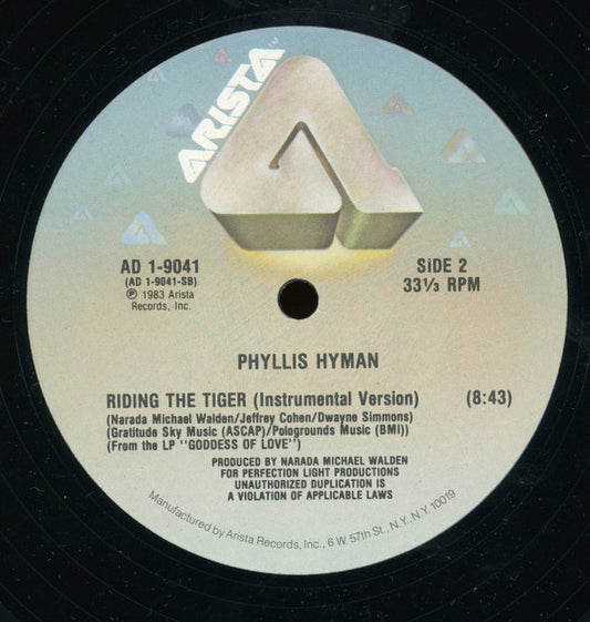 Phyllis Hyman : Riding The Tiger (12")