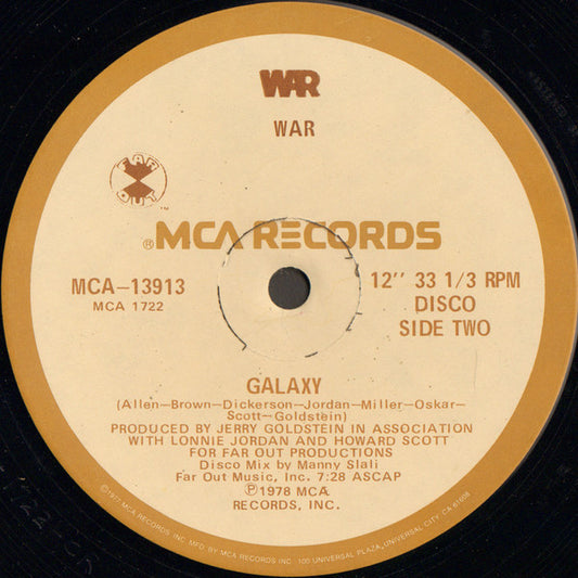 War : Good, Good Feelin' / Galaxy (12")