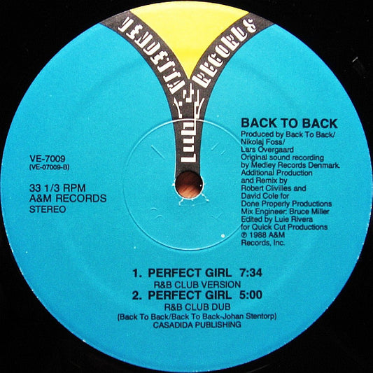 Back To Back : Perfect Girl (12")