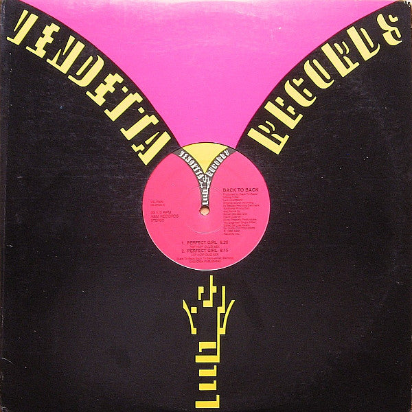 Back To Back : Perfect Girl (12")