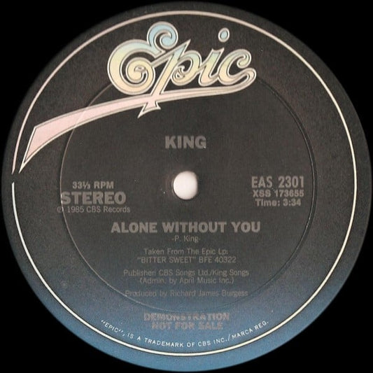 King : Alone Without You (12", Promo)