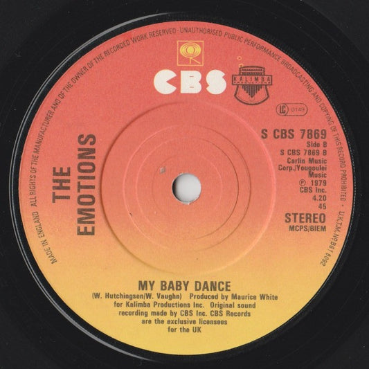 The Emotions : I Should Be Dancing (7", Single)