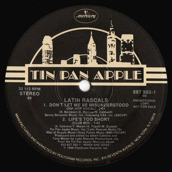 The Latin Rascals : Don't Let Me Be Misunderstood (12", Promo)