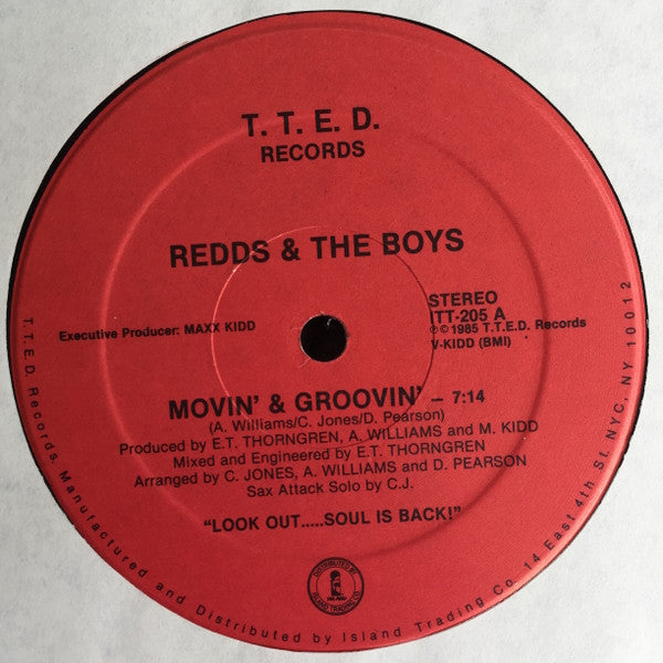 Redds & The Boys* : Movin' & Groovin' (12")