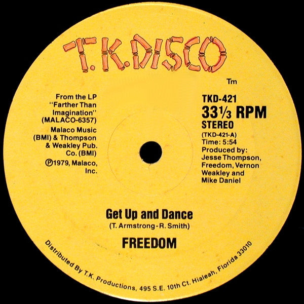 Freedom (2) : Get Up And Dance (12")