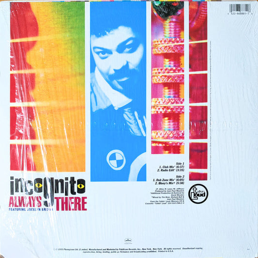 Incognito Featuring Jocelyn Brown : Always There (12", Single)