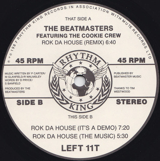 The Beatmasters Featuring The Cookie Crew : Rok Da House (Remix) (12")