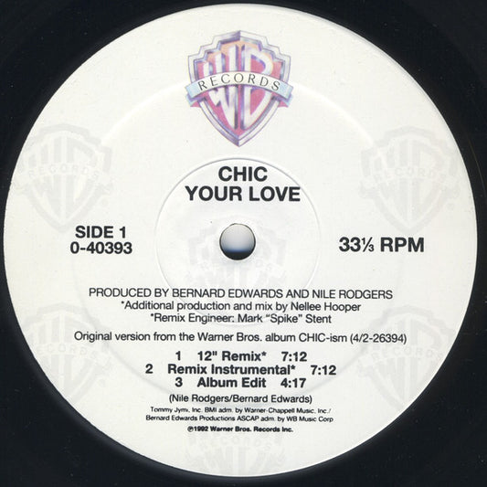 Chic : Your Love (12")