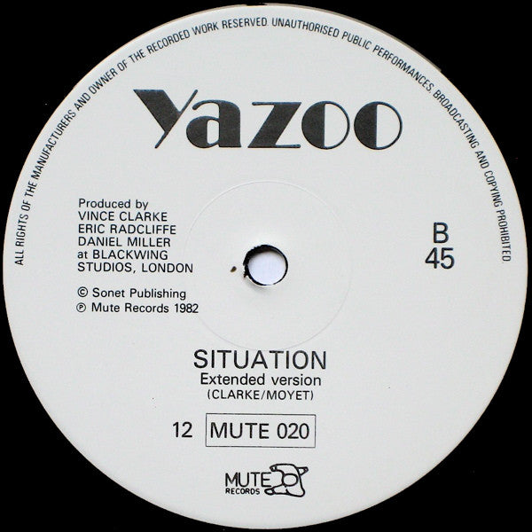 Yazoo : Only You (12", Single)