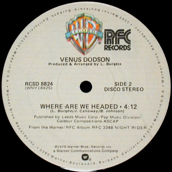 Venus Dodson : Night Rider (12")