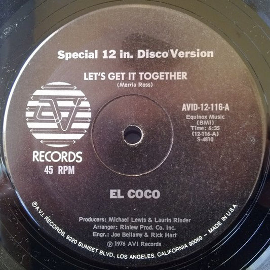 El Coco : Let's Get It Together / Fait Le Chat (Do The Cat) (12")