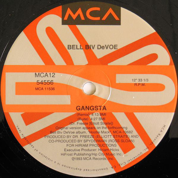 Bell Biv Devoe : Gangsta (12", Single)
