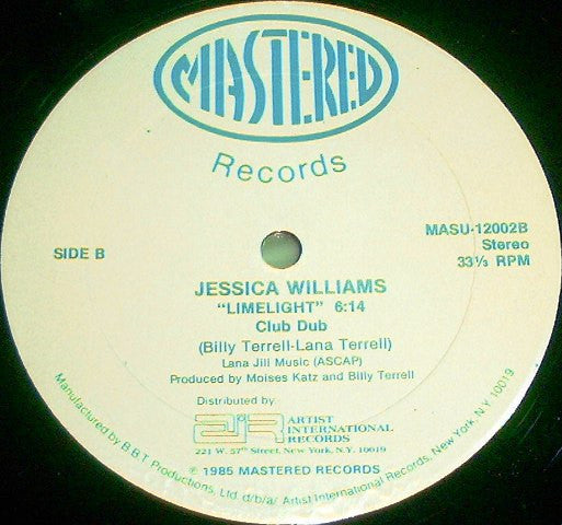 Jessica Williams : Limelight (12")