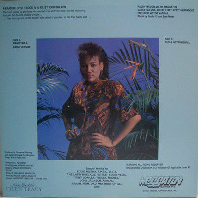 Paradise (5) : Who's Crying Now (12")