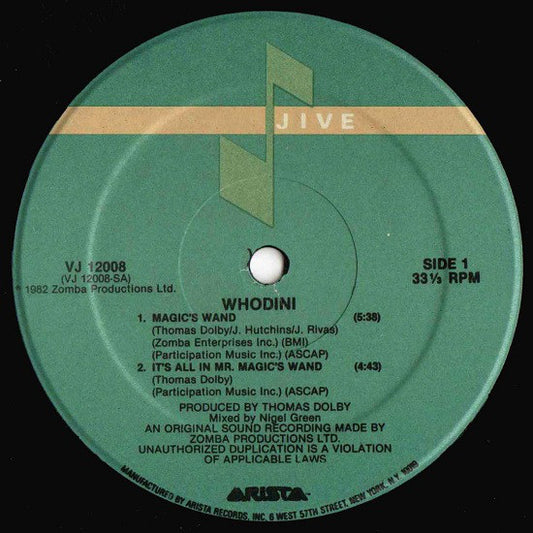 Whodini : Magic's Wand (12")