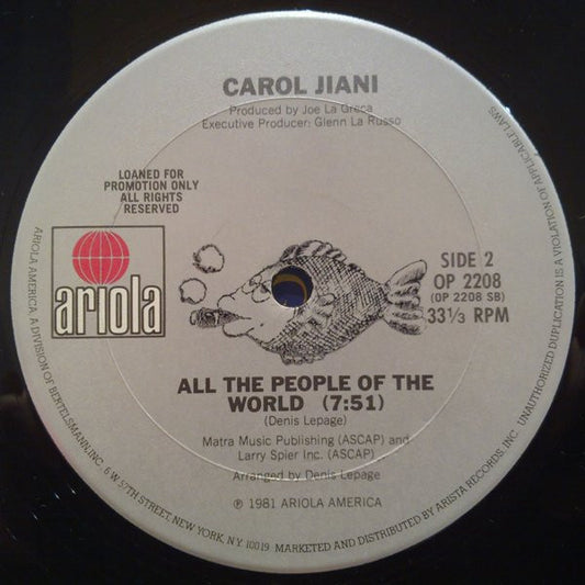 Carol Jiani : Hit 'N Run Lover (12", Promo)