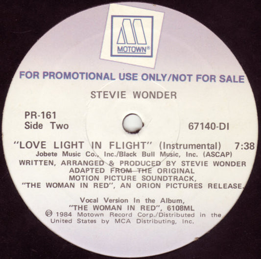 Stevie Wonder : Love Light In Flight (12", Promo)