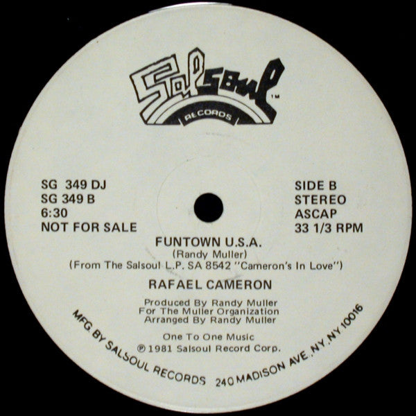 Rafael Cameron : Funtown U.S.A. (12", Single, Promo)