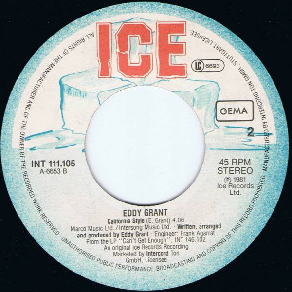 Eddy Grant : Time To Let Go (7", Single)