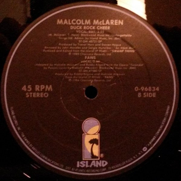 Malcolm McLaren : Duck Rock Cheer (12")