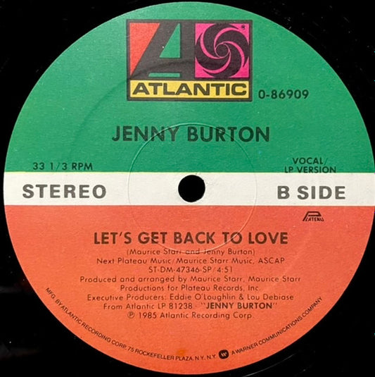 Jenny Burton : Bad Habits (12", Maxi)