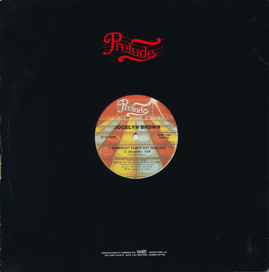 Jocelyn Brown : Somebody Else's Guy (12", RE)