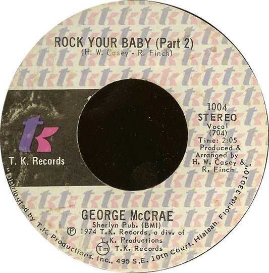 George McCrae : Rock Your Baby (7", Single, Styrene, PRC)