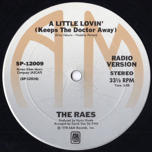The Raes : A Little Lovin' (Keeps The Doctor Away) (12", Ter)