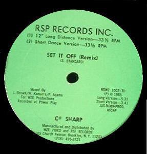 C# Sharp : Set It Off (Remix) (12")