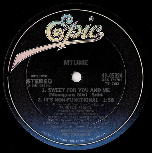 Mtume : You, Me And He (12", Promo)