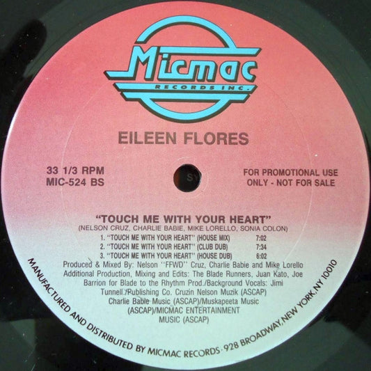 Eileen Flores : Touch Me With Your Heart (12", Promo)