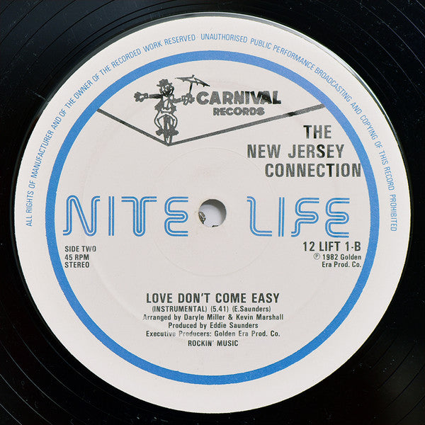 The New Jersey Connection : Love Don't Come Easy (12", Single)