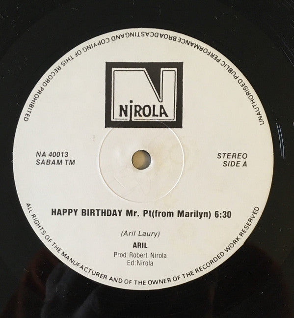 Aril : Happy Birthday Mr. Pt. (12")