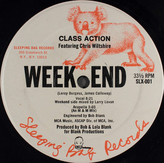 Class Action Featuring Chris Wiltshire* : Weekend (12")