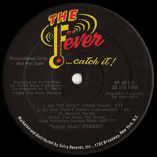 "Love Bug" Starski* : Do The Right Thing (12", Promo)