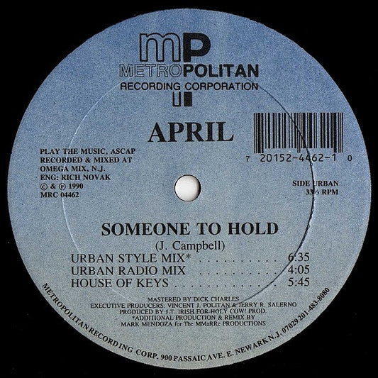 April (2) : Someone To Hold (12", RP)
