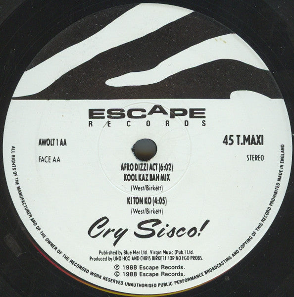 Cry Sisco! : Afro Dizzi Act (12")