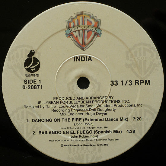 India : Dancing On The Fire (12", Maxi, Spe)