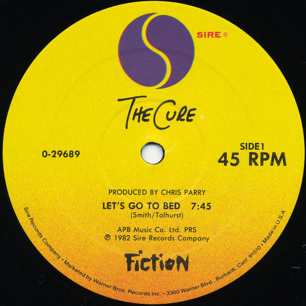 The Cure : Let's Go To Bed (12", Maxi, SRC)