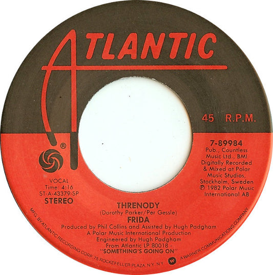 Frida : I Know There's Something Going On (7", Single, SP )