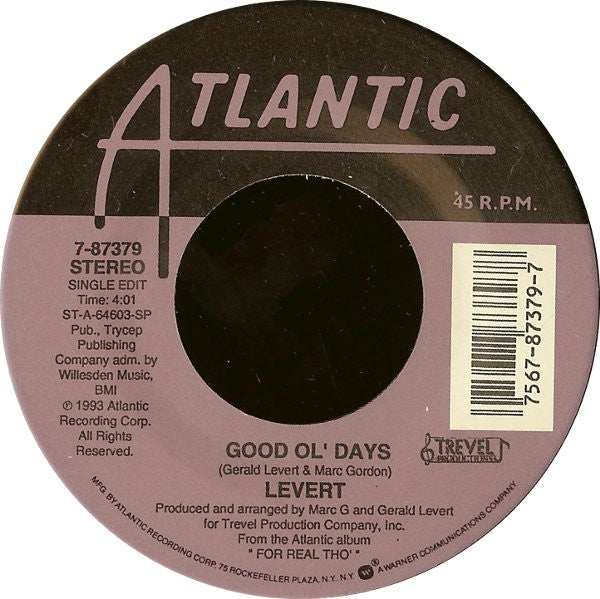 Levert : Good Ol' Days (7")