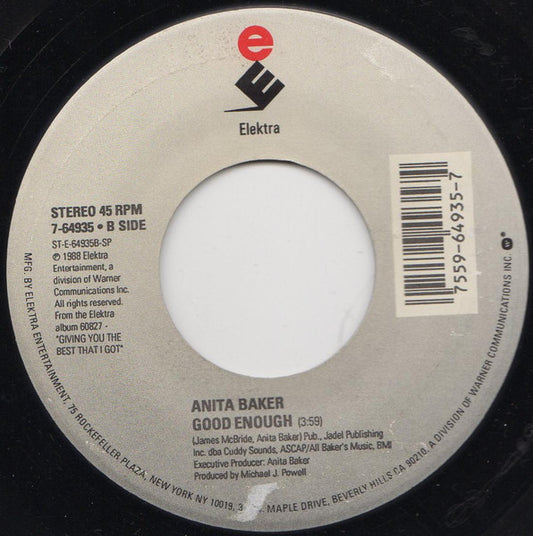 Anita Baker : Soul Inspiration (7", Single, Spe)